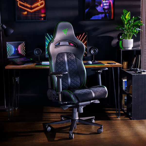Razer Enki Gaming Chair (Black-Green)